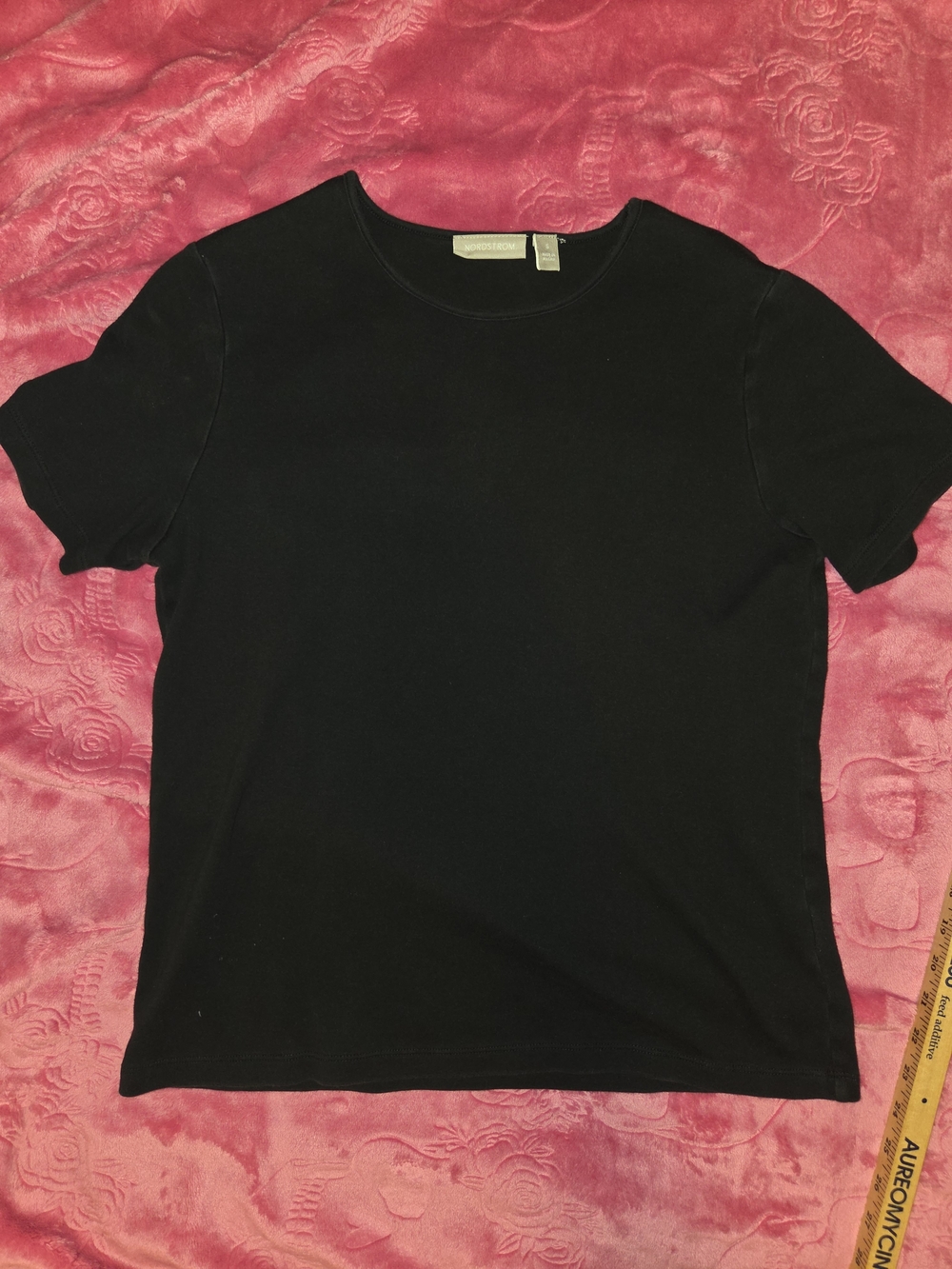 Nordstrom Black Short Sleeve Crew Tee